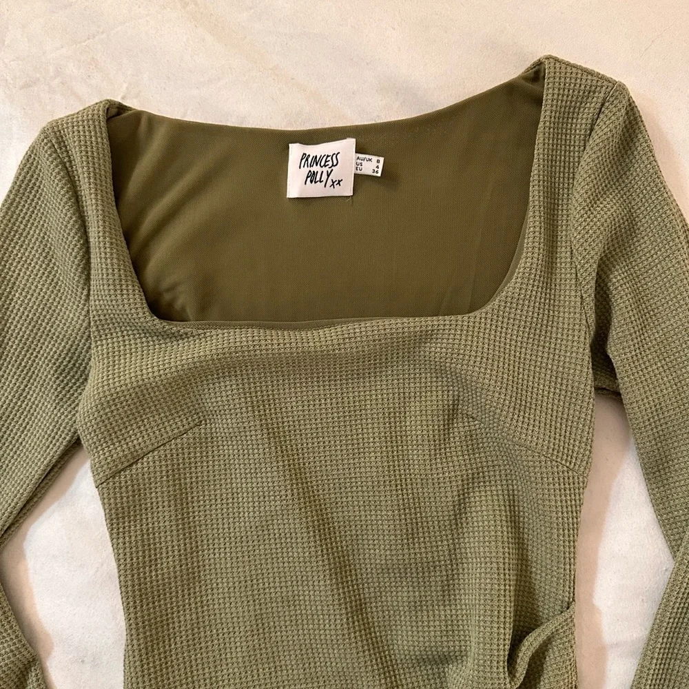 Princess Polly Olive Mini Dress - Picture 3 of 6